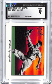 2009 Tristar Obak Stan Musial #33 CGC 9