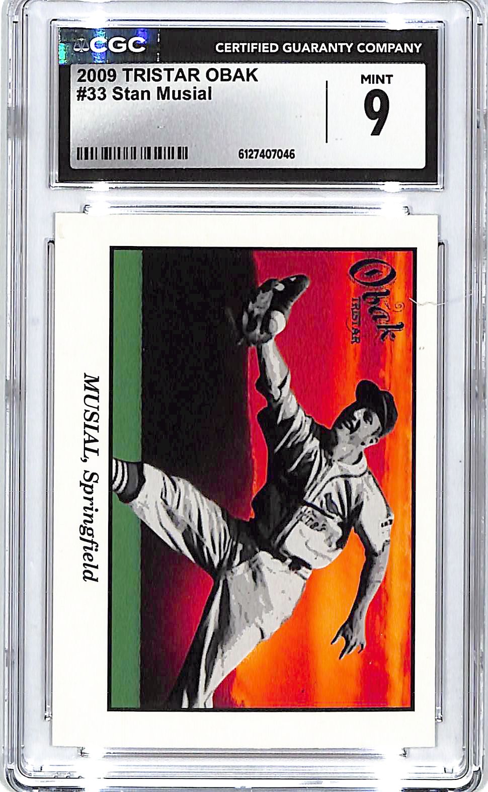 2009 Tristar Obak Stan Musial #33 CGC 9