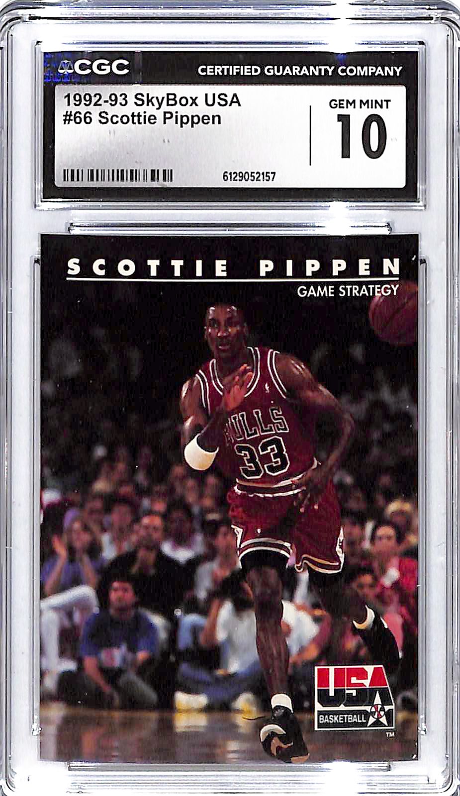 1992-93 Scottie Pippen Skybox USA #66 CGC Gem Mint 10