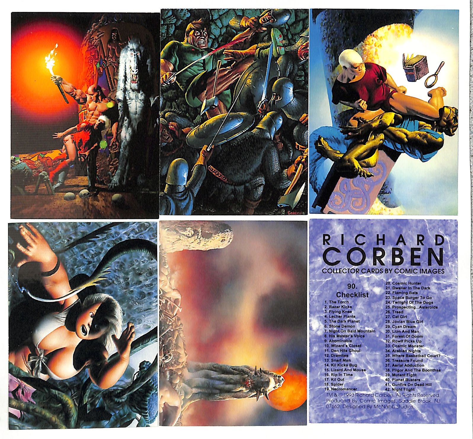 1993 Richard Corben by Comic Images Complete Set #1-90