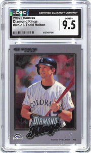 2002 Donruss Todd Helton Diamond Kings /2500 #13 CGC 9.5 Rockies