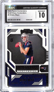 2024 Contenders Drake Maye Draft Class Rookie RC CGC 10 Patriots