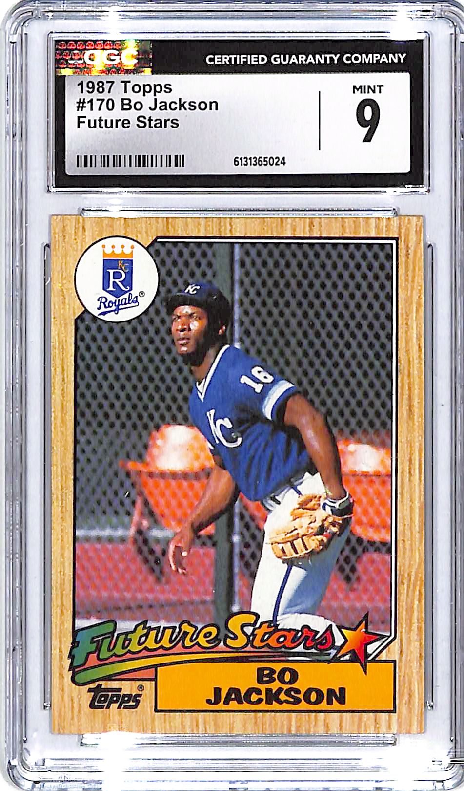 1987 Topps Bo Jackson Future Stars Rookie RC #170 CGC 9 Royals