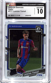 2023-24 Donruss Lamine Yamal Optic Rated Rookie RC #177 CGC 10 Barcelona