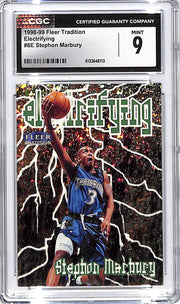 1998-99 Fleer Tradition Stephon Marbury Electrifying CGC 9 Timberwolves