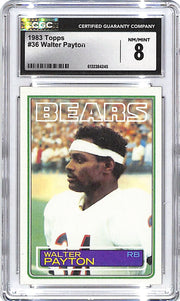 1983 Topps Walter Payton #36 CGC 8 Bears