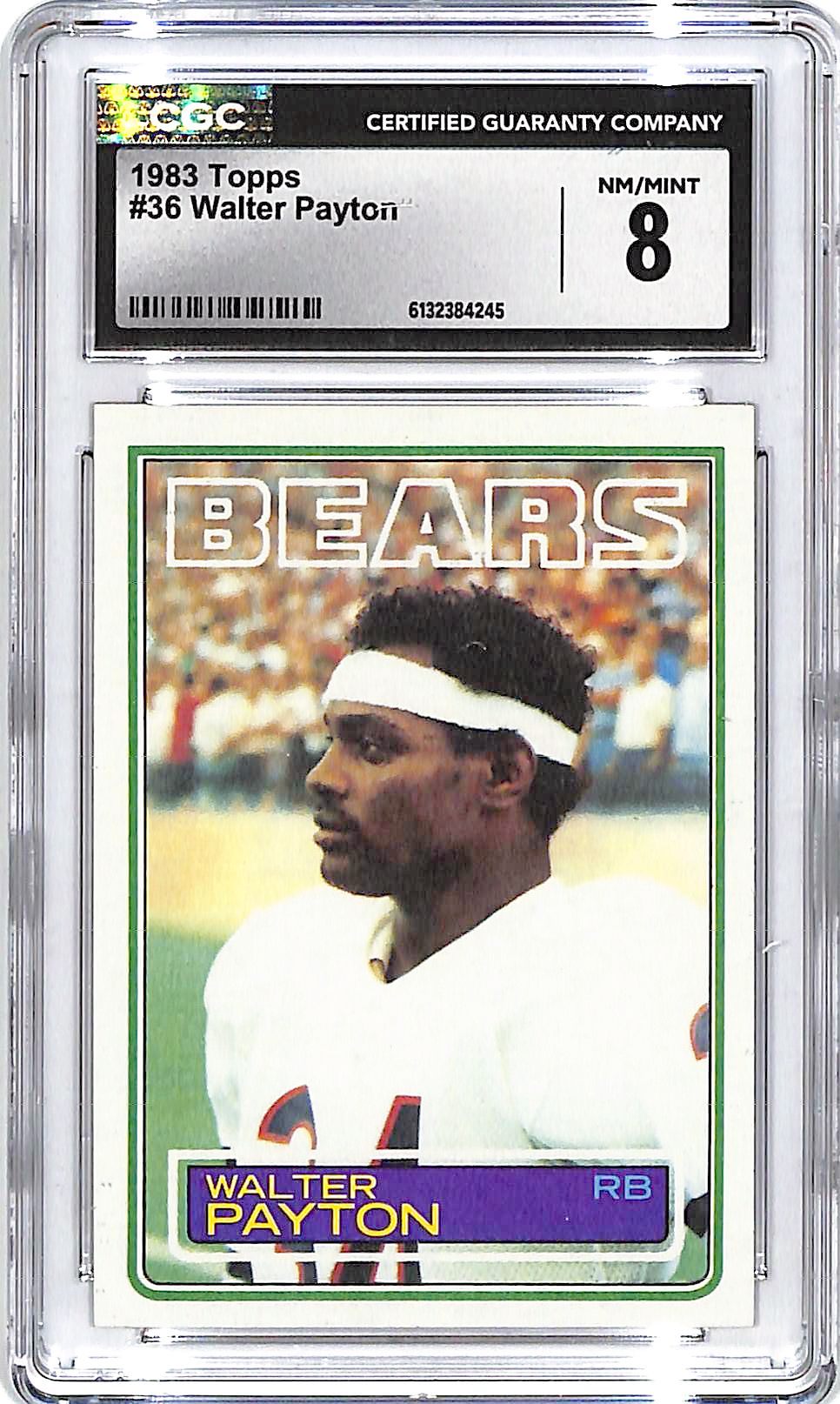 1983 Topps Walter Payton #36 CGC 8 Bears