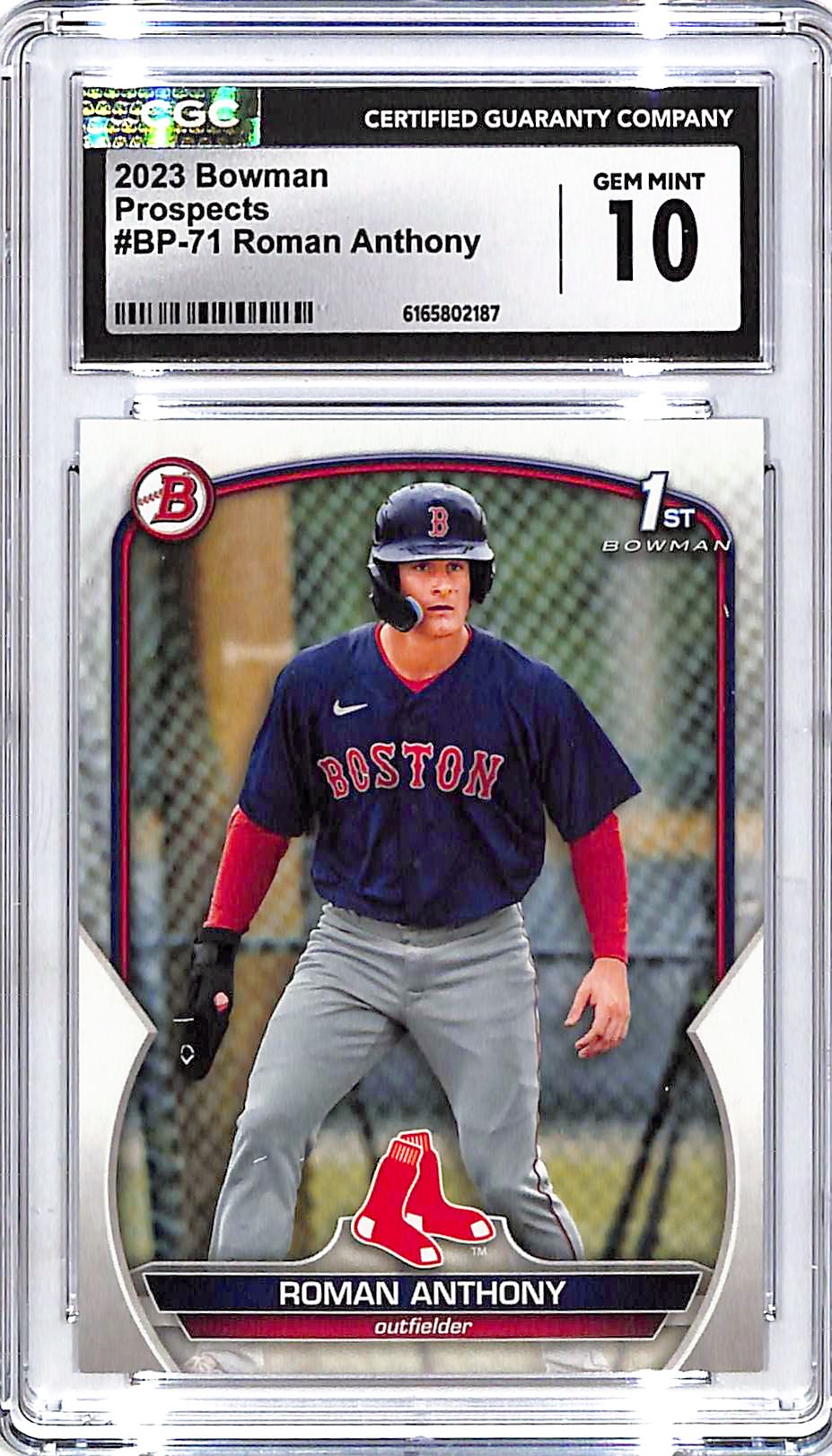 2023 Bowman Roman Anthony Rookie RC Prospect CGC 10 Red Sox
