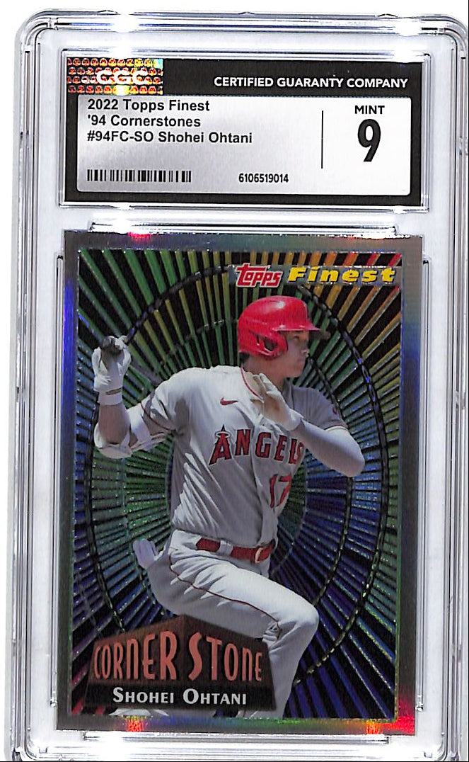 2022 Topps Finest Shohei Ohtani Cornerstones CGC 9 Angels