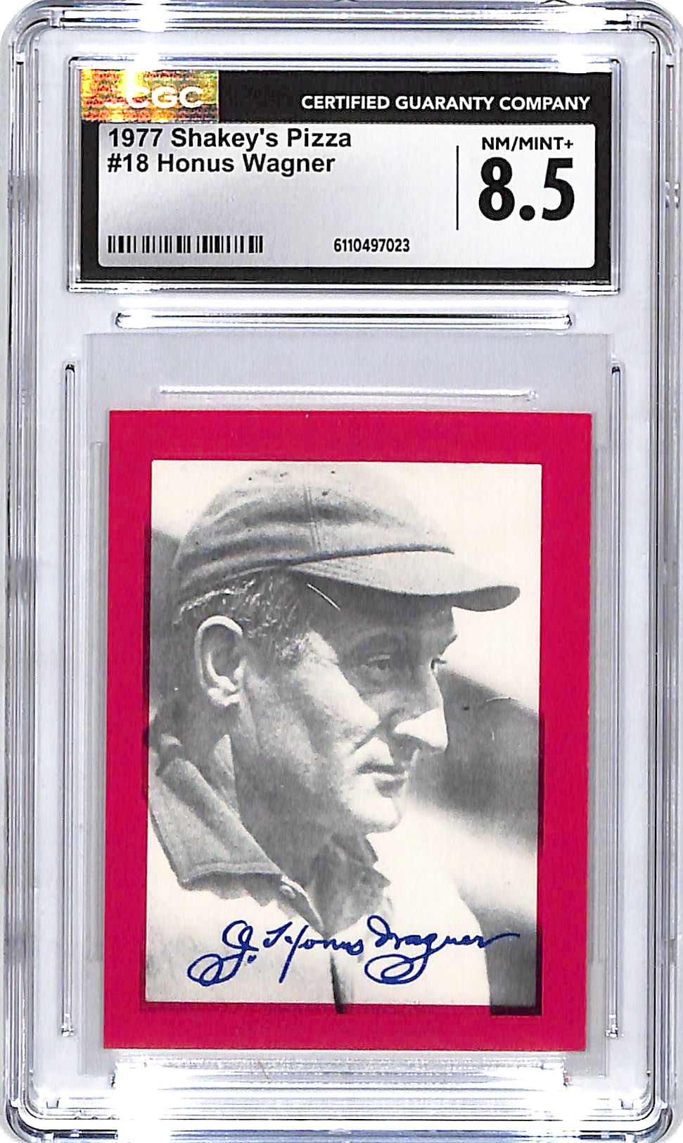 1977 Shakey's Pizza Honus Wagner #18 CGC 8.5 Pirates