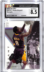 2001-02 SPx Kobę Bryant Sample CGC 8.5 Lakers