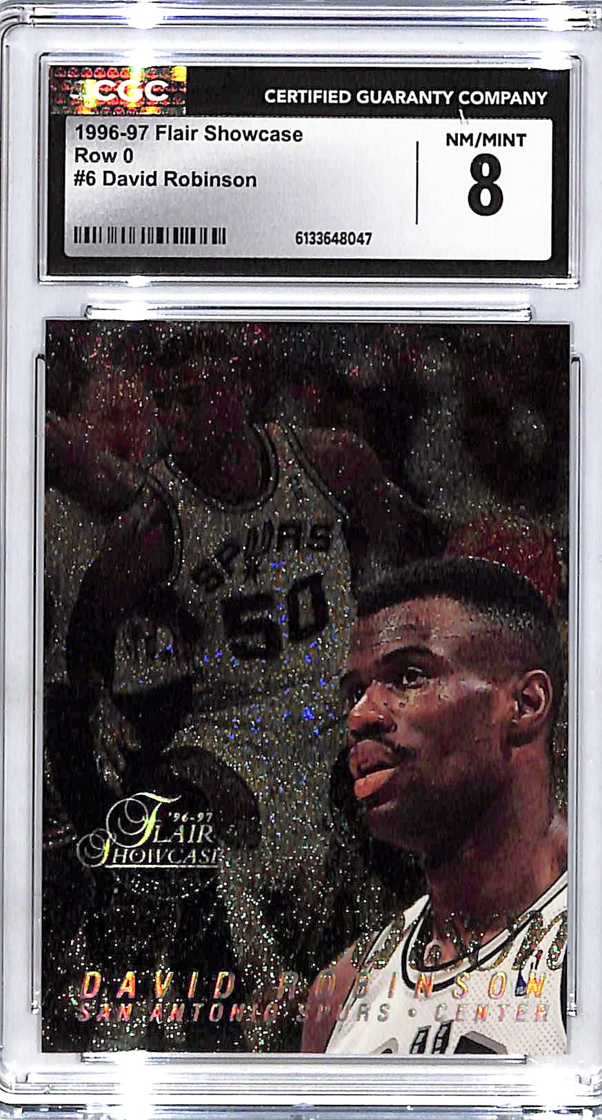1996-97 Flair Showcase David Robinson Row 0 #6 CGC 8 Spurs