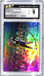 2000-01 Fleer Mystique David Robinson Middle Men CGC 9 Spurs