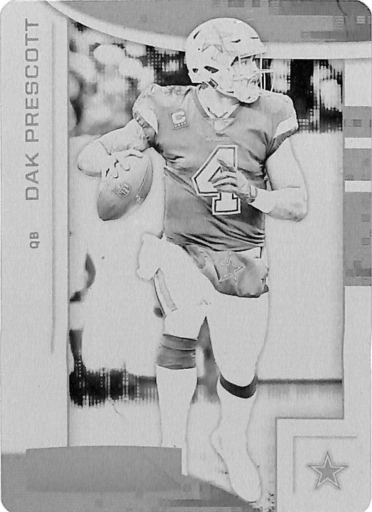 2018 Rookies and Stars Dak Prescott Printing Plate 1/1 Cowboys