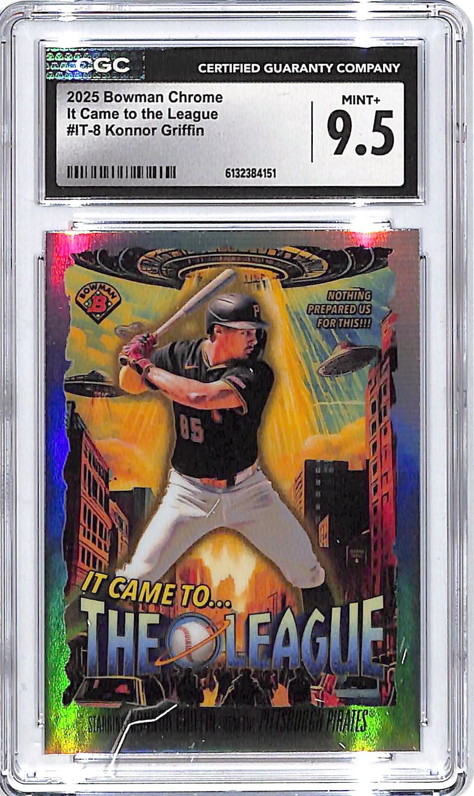 2025 Bowman Chrome Konnor Griffin It Came To The League Rookie RC CGC 9.5 Pirates