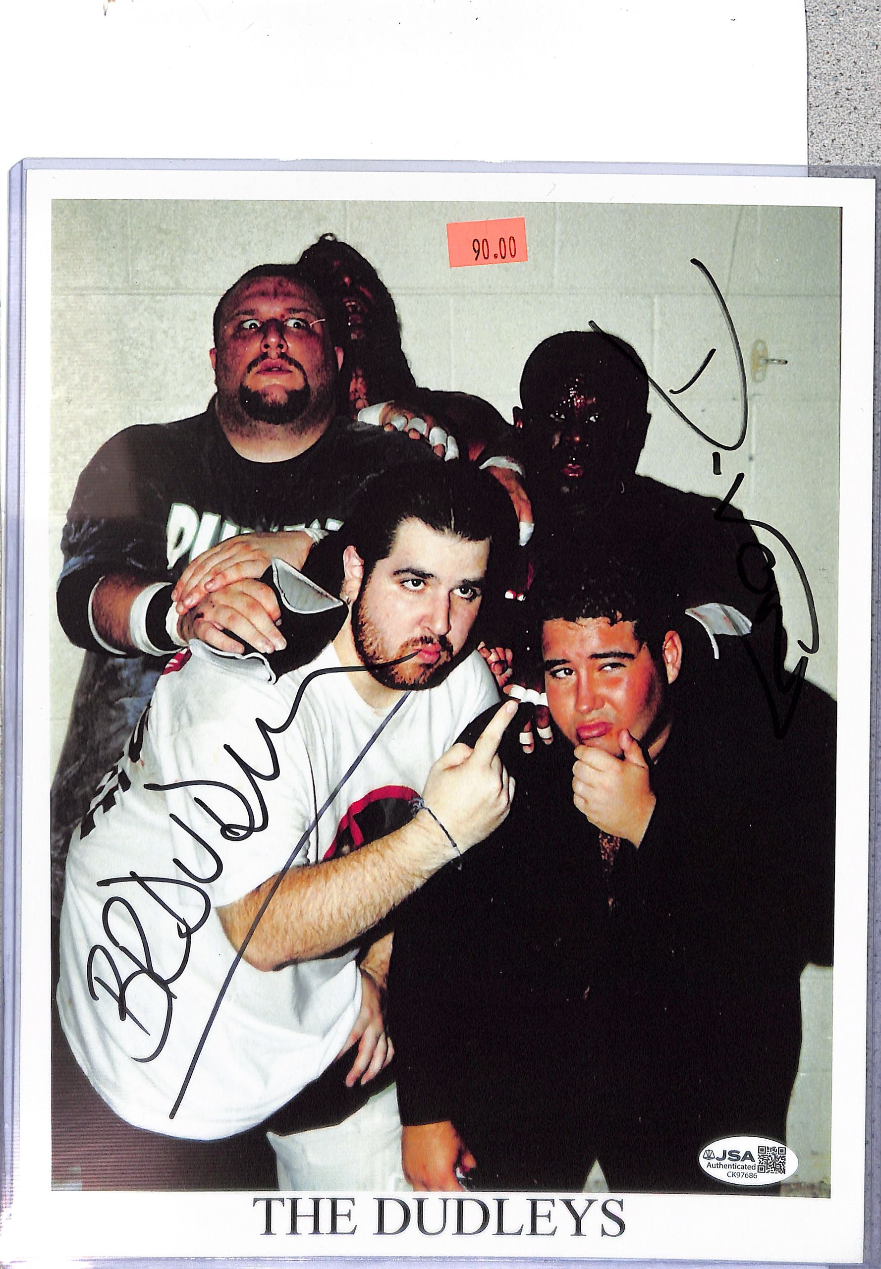 D-Von Bubba Ray Dudley WWE Signed Auto Autograph JSA Authentic 8x10 Photo