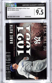 2015 Topps Babe Ruth Highlight of the Year #33 CGC 9.5 Yankees