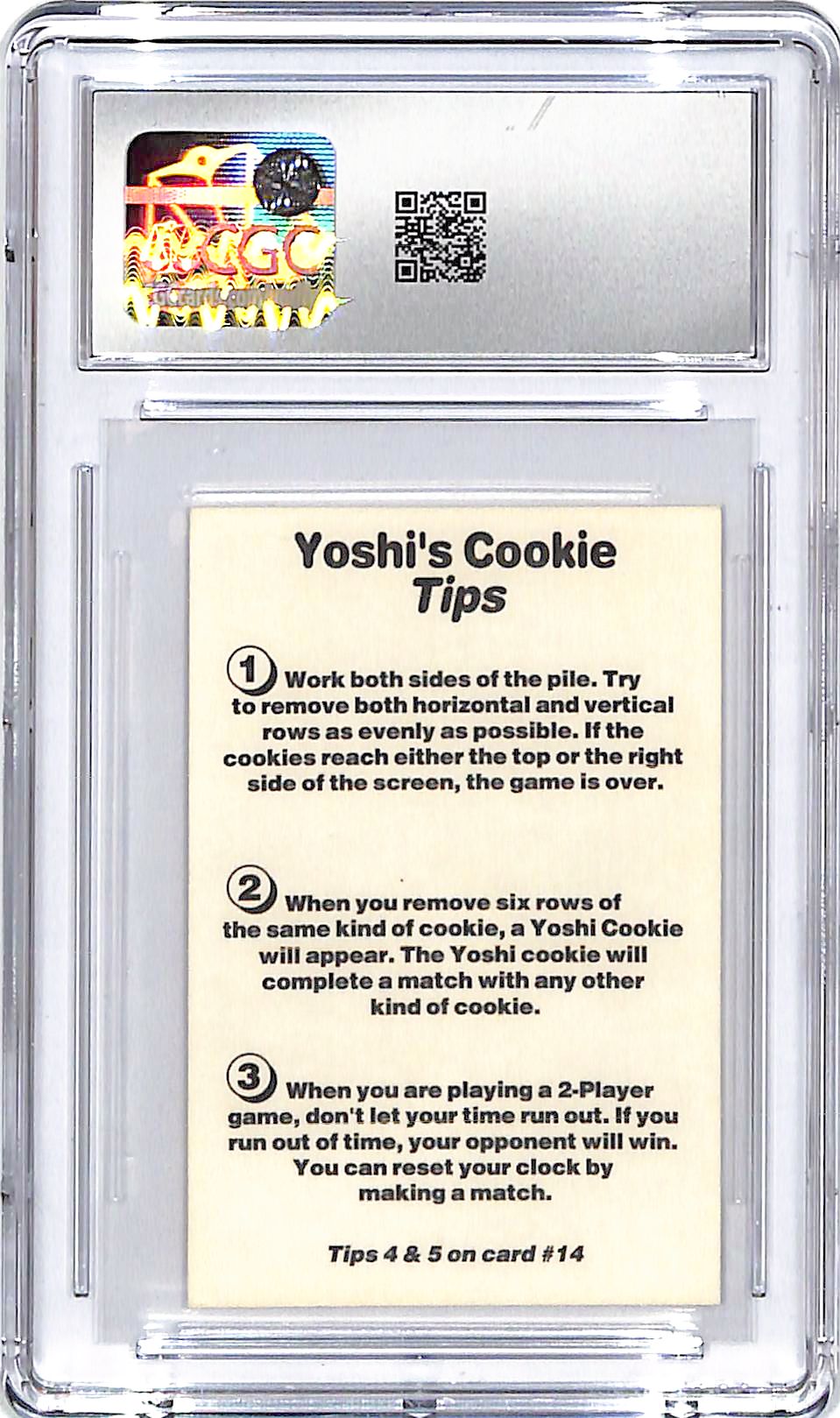 1993 Amurol Game Boy Tips Yoshi's Cookie #13 CGC 7