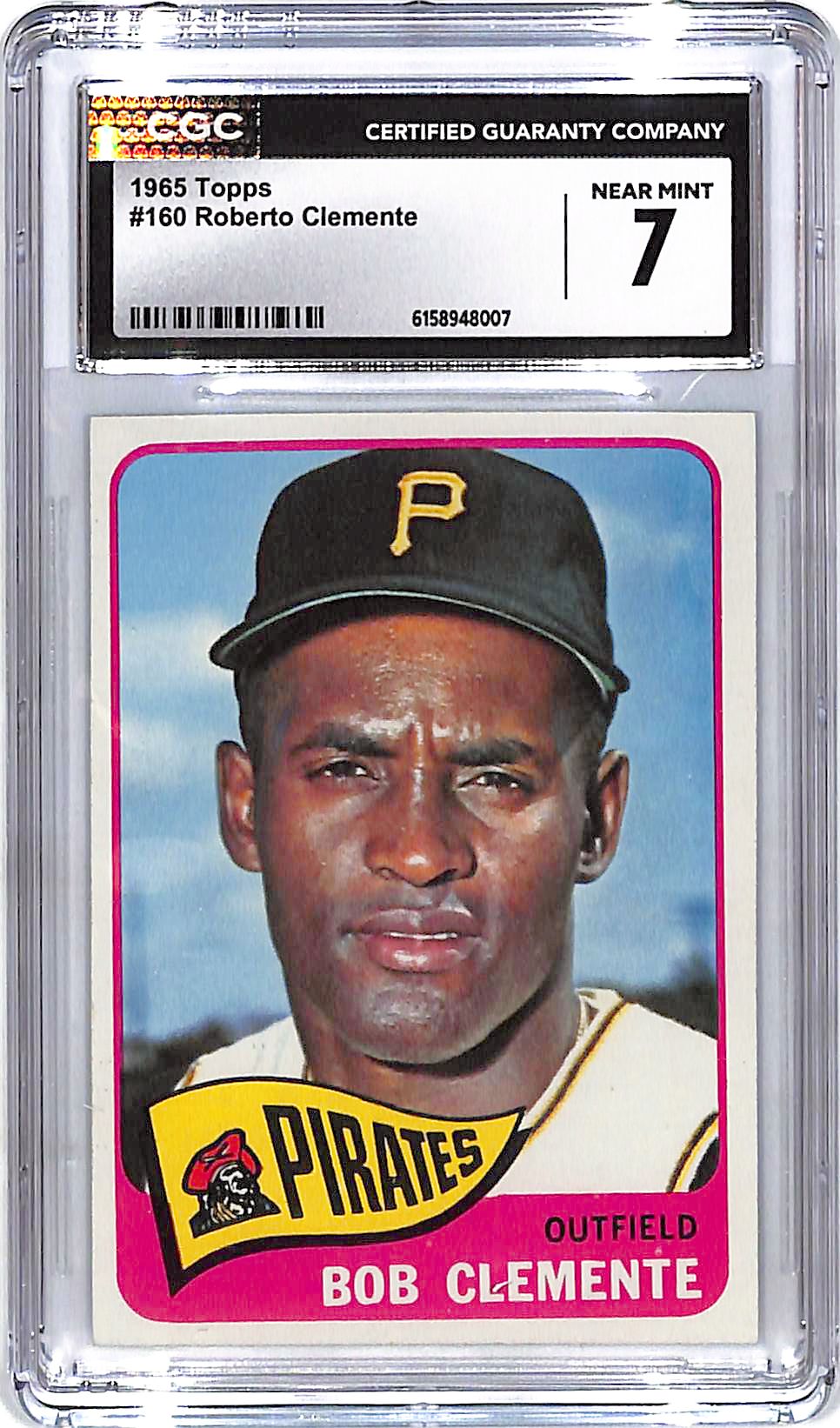 1965 Topps Roberto Clemente #160 CGC 7 Pirates