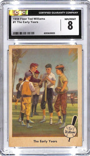 1959 Fleer Ted Williams The Early Years #1 CGC 8 Red Sox