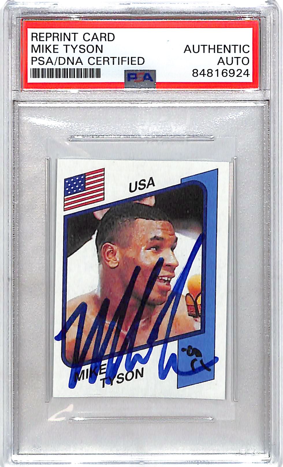 Mike Tyson Signed Auto Autograph Card PSA DNA Authentic