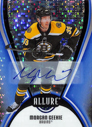 2025-26 Upper Deck Allure Morgan Geekie Auto Autograph Blue Line /35 Bruins