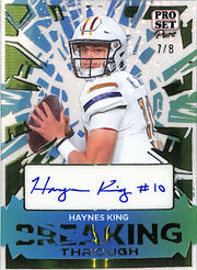 2024 Leaf Pro Set Pure Haynes King Auto Autograph Rookie RC /8
