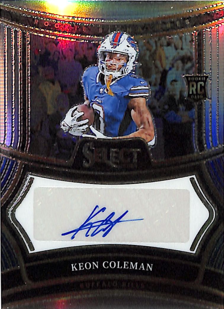 2024 Select Keon Coleman Auto Autograph Rookie RC Silver /399 Bills