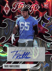 2025 Phoenix Tate Ratledge Auto Autograph Fuego Rookie RC Lava /49 Lions