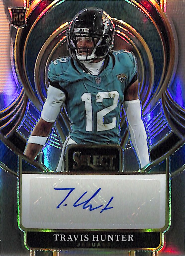 2025 Select Travis Hunter Auto Autograph Rookie RC Silver Jaguars