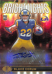 2024 Illusions Blake Corum Auto Autograph Rookie RC Bright Lights /299 Rams