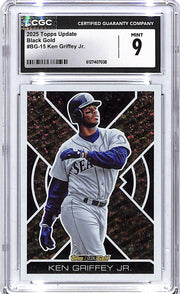 2025 Topps Update Ken Griffey Jr Black Gold #15 CGC 9 Mariners