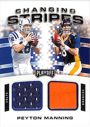 2020 Playoff Peyton Manning Changing Stripes Jersey Patch Colts Broncos