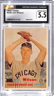 1957 Topps Jim Wilson #330 CGC 5.5 White Sox