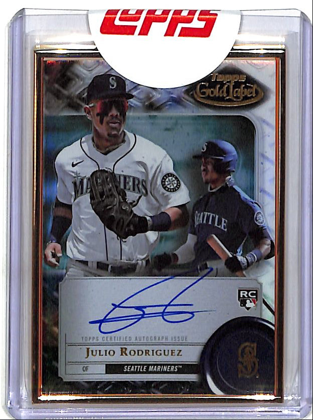 2022 Topps Gold Label Julio Rodriguez Auto Autograph Rookie RC Mariners