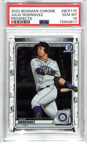 2020 Bowman Chrome Julio Rodriguez Prospect Rookie RC PSA 10 Mariners