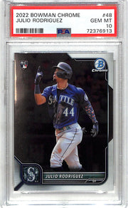 2022 Bowman Chrome Julio Rodriguez Rookie RC #48 PSA 10 Mariners