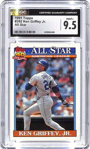 1991 Topps Ken Griffey Jr All Star #392 CGC 9.5 Mariners