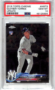 2018 Topps Chrome Update Gleyber Torres Rookie RC HMT9 PSA 10 Yankees