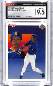 1990 Upper Deck Ken Griffey Jr #24 CGC 9.5 Mariners