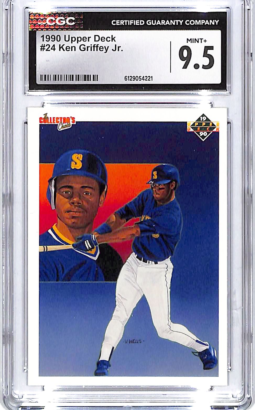 1990 Upper Deck Ken Griffey Jr #24 CGC 9.5 Mariners