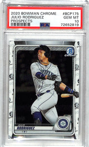 2020 Bowman Chrome Julio Rodriguez Rookie RC Prospect PSA 10 Mariners