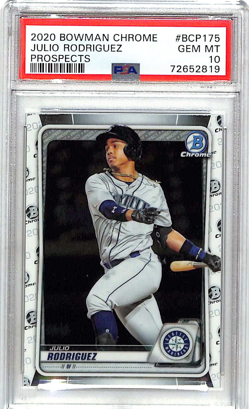 2020 Bowman Chrome Julio Rodriguez Rookie RC Prospect PSA 10 Mariners