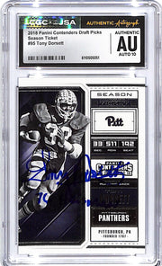 2018 Contenders Draft Picks Tony Dorsett Auto Autograph CGC Authentic