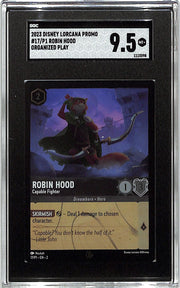 Disney Lorcana Robin Hood Promo Organized Play 2023 SGC 10 17/P1