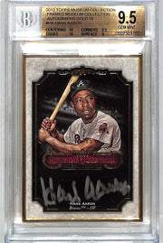 2012 Topps Museum Collection Hank Aaron Auto Autograph Framed Gold /15 BGS 9.5 Braves