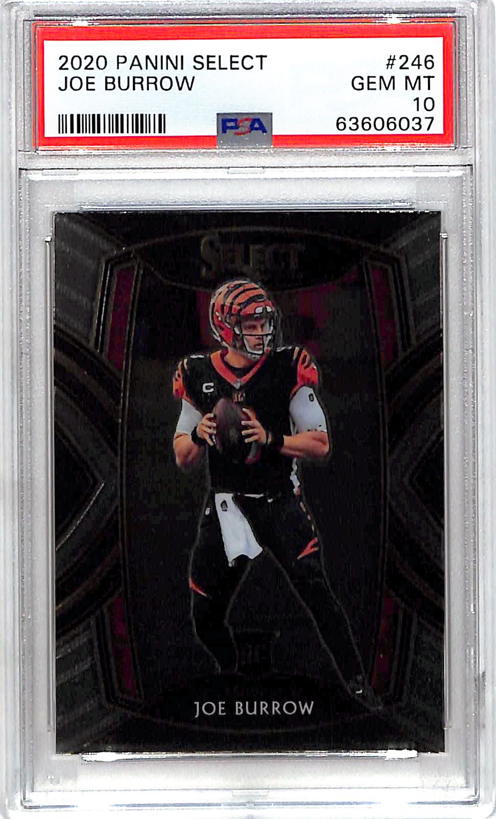 2020 Select Joe Burrow Rookie RC #246 PSA 10 Bengals