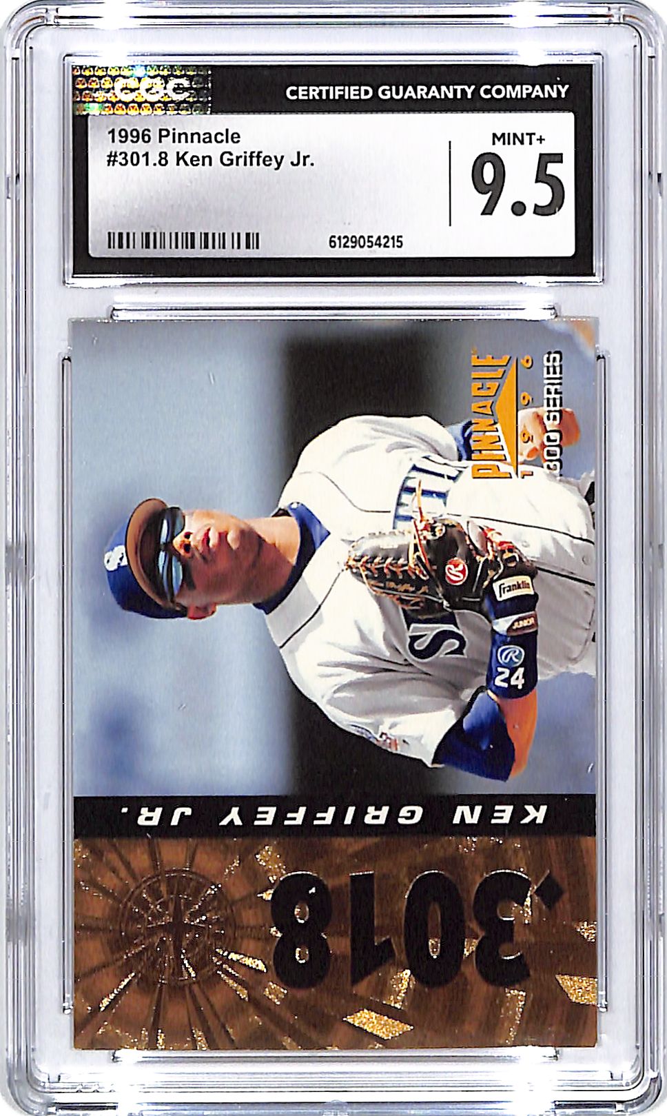1996 Pinnacle Ken Griffey Jr #301.8 CGC 9.5 Mariners
