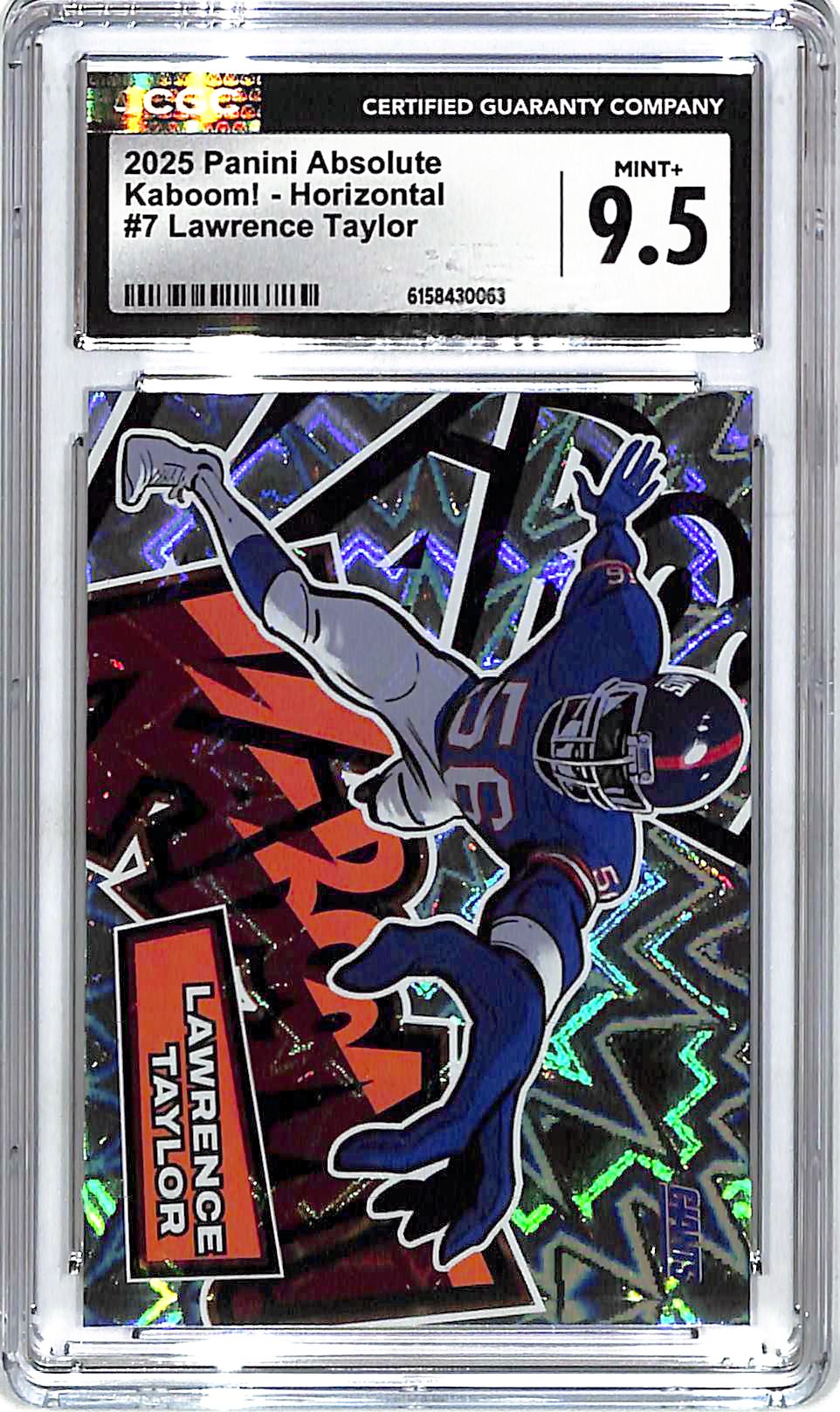 2025 Absolute Lawrence Taylor Kaboom! Horizontal #7 CGC 9.5 Giants