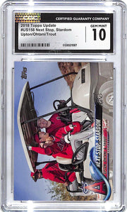 2018 Topps Update Shohei Ohtani Mike Trout Next Stop Stardom Rookie RC CGC 10 US158